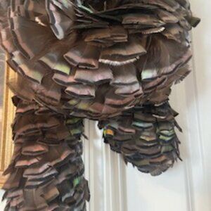 Exotic Ostrich Boa Ostrich BLACK Feather Boa (6-Feet Long) genuine ostrich.